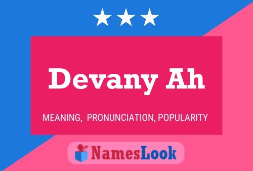 ملصق اسم Devany Ah