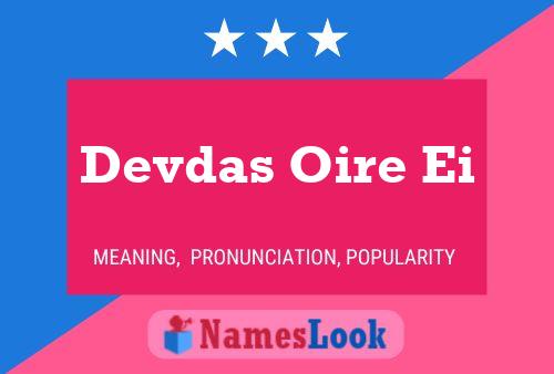 ملصق اسم Devdas Oire Ei