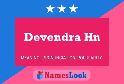 ملصق اسم Devendra Hn