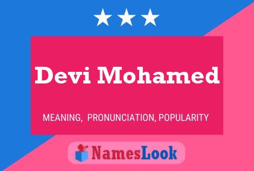 ملصق اسم Devi Mohamed