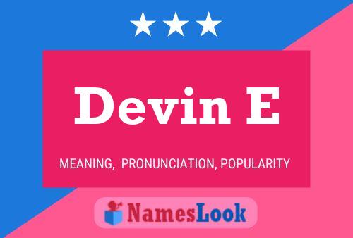 ملصق اسم Devin E