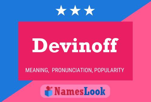 ملصق اسم Devinoff