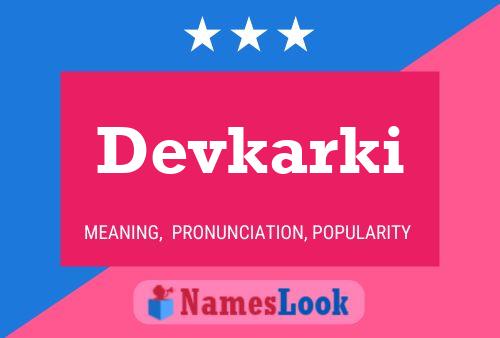 ملصق اسم Devkarki