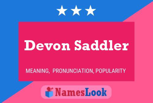 ملصق اسم Devon Saddler