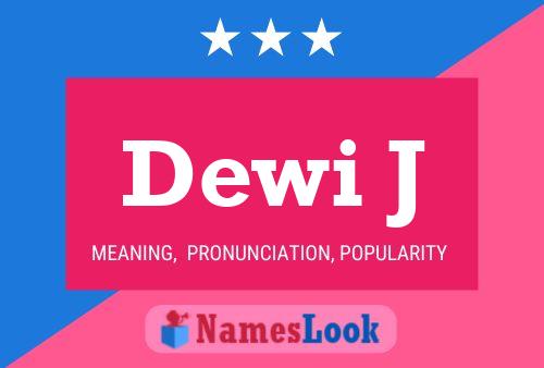 ملصق اسم Dewi J