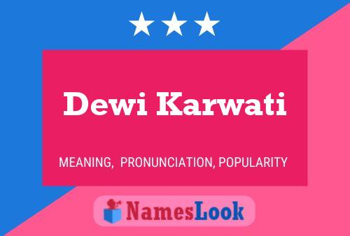 ملصق اسم Dewi Karwati