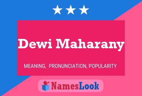 ملصق اسم Dewi Maharany