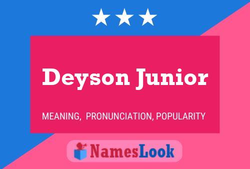 ملصق اسم Deyson Junior