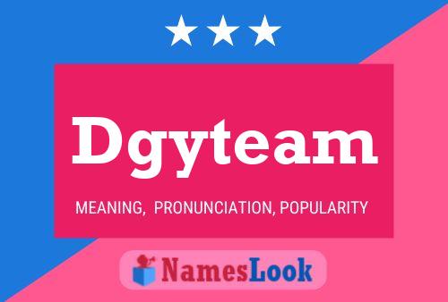 ملصق اسم Dgyteam