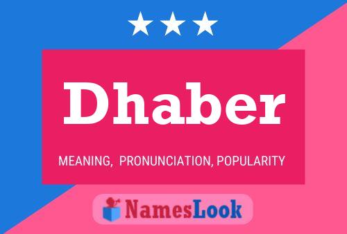 ملصق اسم Dhaber