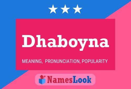 ملصق اسم Dhaboyna