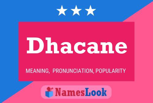 ملصق اسم Dhacane