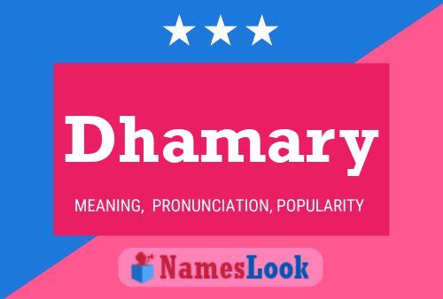 ملصق اسم Dhamary