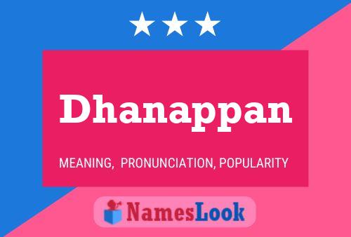 ملصق اسم Dhanappan