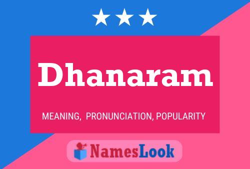 ملصق اسم Dhanaram