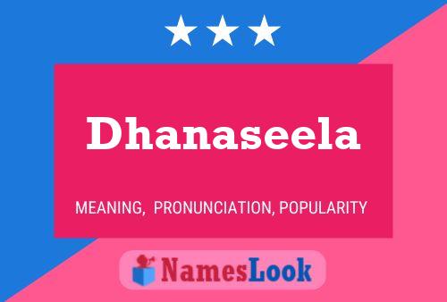 ملصق اسم Dhanaseela