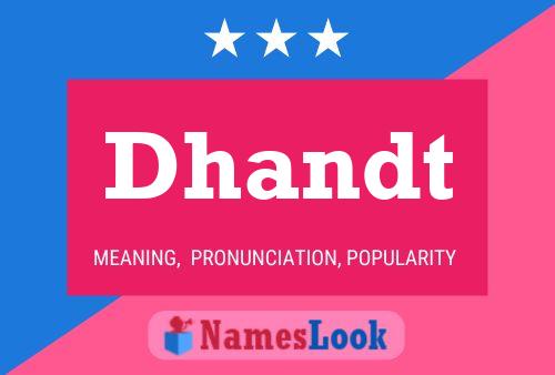 ملصق اسم Dhandt