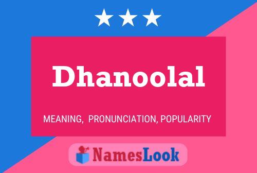 ملصق اسم Dhanoolal