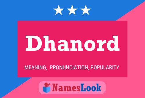 ملصق اسم Dhanord