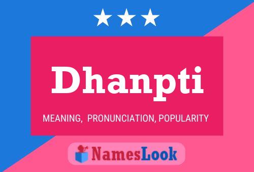 ملصق اسم Dhanpti