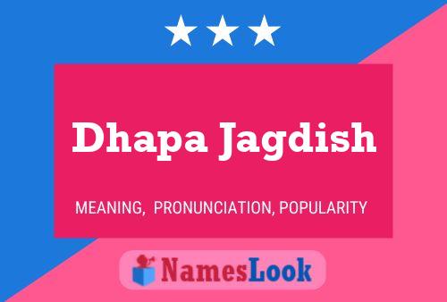 ملصق اسم Dhapa Jagdish