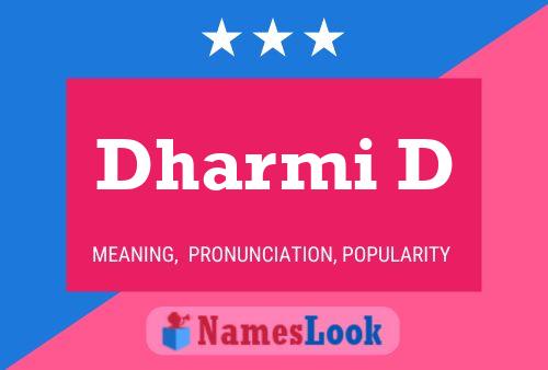 ملصق اسم Dharmi D