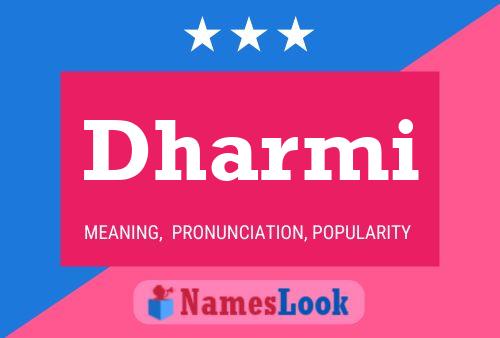 ملصق اسم Dharmi