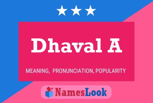 ملصق اسم Dhaval A