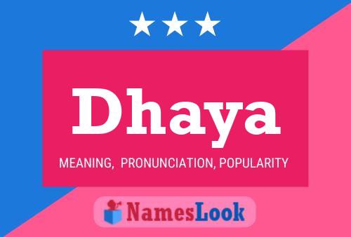 ملصق اسم Dhaya