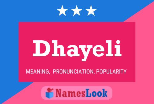 ملصق اسم Dhayeli