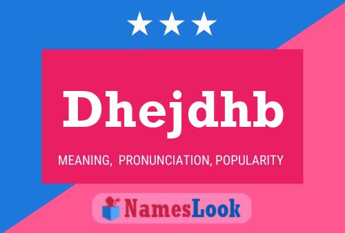 ملصق اسم Dhejdhb