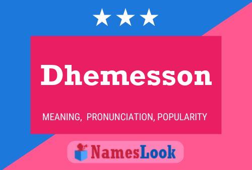 ملصق اسم Dhemesson