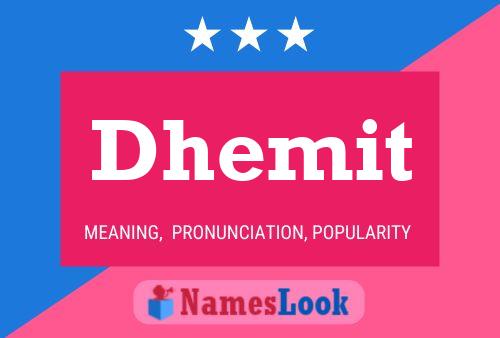 ملصق اسم Dhemit