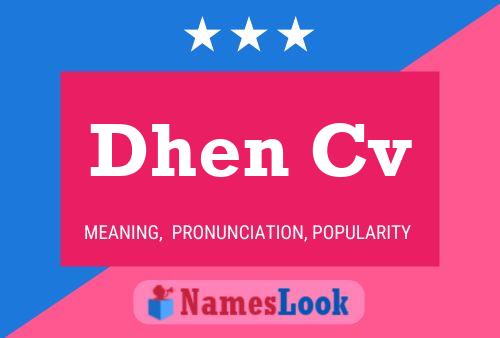 ملصق اسم Dhen Cv