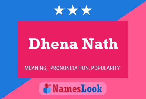 ملصق اسم Dhena Nath