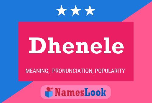 ملصق اسم Dhenele