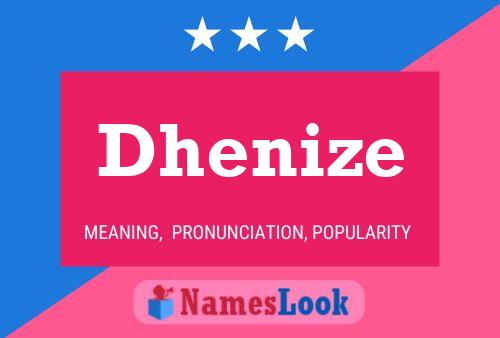 ملصق اسم Dhenize