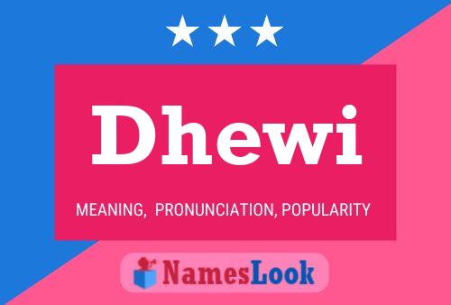 ملصق اسم Dhewi