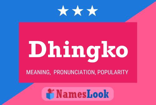 ملصق اسم Dhingko