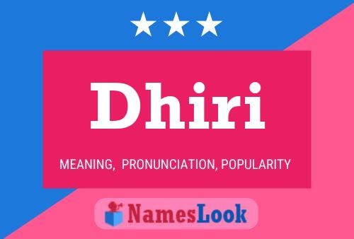 ملصق اسم Dhiri