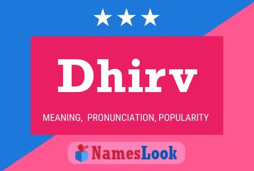 ملصق اسم Dhirv