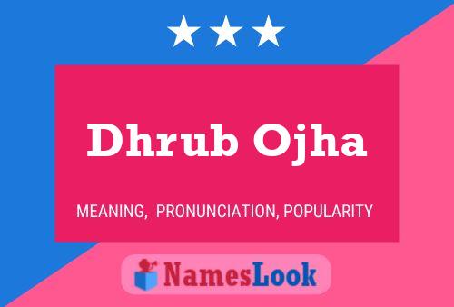 ملصق اسم Dhrub Ojha