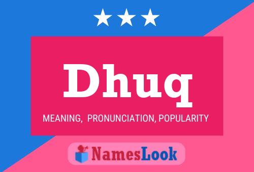 ملصق اسم Dhuq