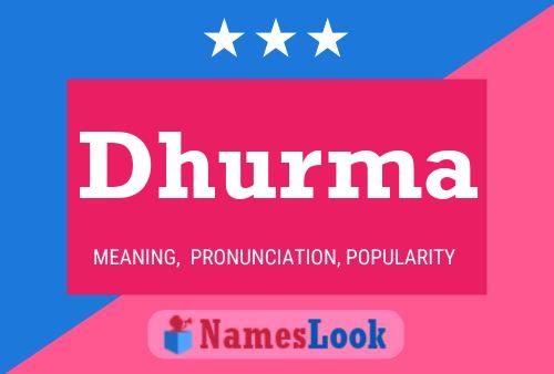 ملصق اسم Dhurma