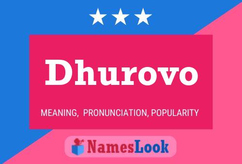 ملصق اسم Dhurovo