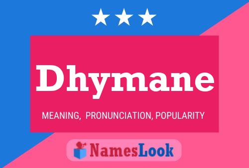 ملصق اسم Dhymane