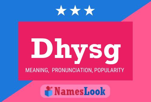 ملصق اسم Dhysg