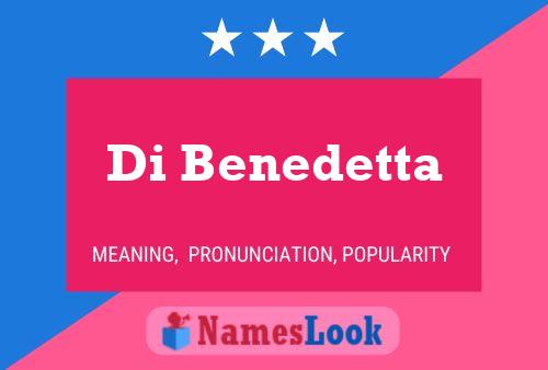 ملصق اسم Di Benedetta