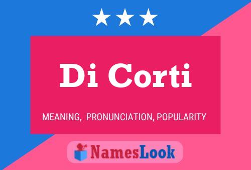 ملصق اسم Di Corti