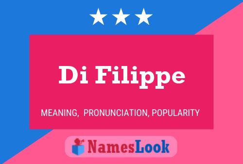 ملصق اسم Di Filippe